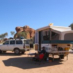 Lovely camp site at The Devil's Marbles in the  Northern Territory
